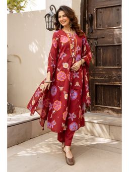 Autumnlane - Karen Barn Printed Cotton Kurta With Pant & Dupatta