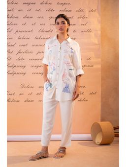 Autumnlane - Param Angel Embroidery Cotton Co-Ord Set