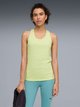 Puma - Green Train All Day Racerback Women's Training Tank Top