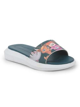 LIBERTY - Lucy & Luke Hippo 30s Kids Casual Slides Teal