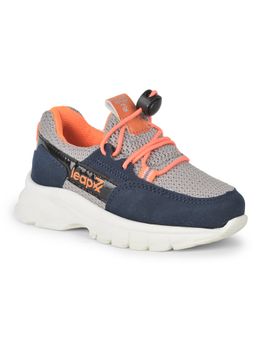 LIBERTY - Leap7x Jeeva 05 Kids Casual Lacing Shoes Grey