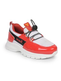 LIBERTY - Leap7x Jeeva 05 Kids Casual Lacing Shoes Red