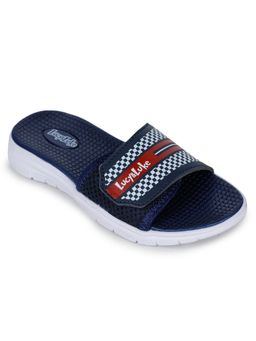 LIBERTY - Lucy & Luke Oppo 4s Kids Bin Slides Navy Blue