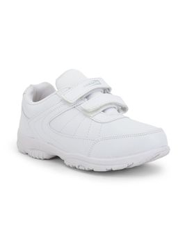 LIBERTY - Force10 Schzone Dv Kids Non Lacing School Shoes White