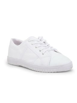 LIBERTY - Gliders Tennis E Kids Lacing School Shoes White