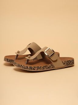 ERIDANI - Soren Beige Thong Flats