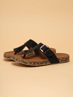 ERIDANI - Soren Black Thong Flats