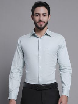 Cantabil - Men Cotton Grey Formal Full Sleeves Shirt