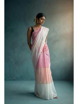 Huts and Looms - Multi-Color Stripes Handwoven Cotton Saree