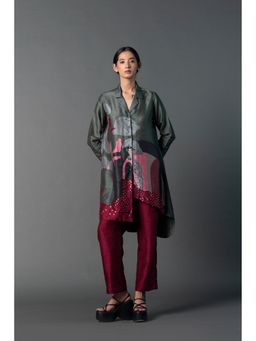 clos - Multi-Colour Asymmetric Longline Co-Ord (Set of 2)