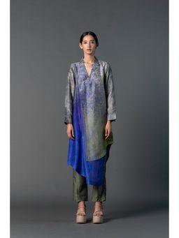 clos - Blue Indie Vogue Set Comprises Of An Asymetrix Co-Ord (Set of 2)