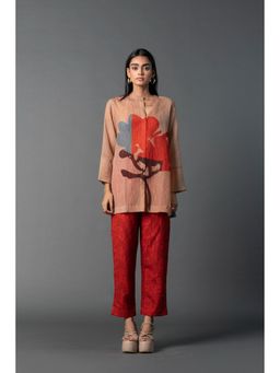 clos - Multi-Colour Grandeur Silhouette Print Designed Co-Ord (Set of 3)