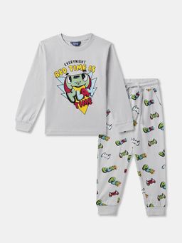 R&B - Graphic Printed Relaxed Boys Sleepwear Joggers Set