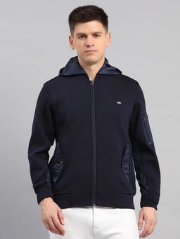 Monte Carlo - Men Navy Blue Full Sleeve Jacket