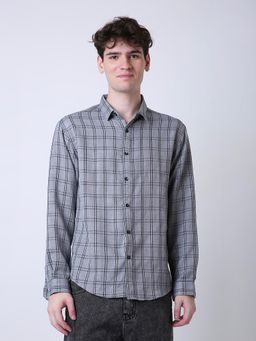 BLNK - Men Casual Blue Checked Shirt