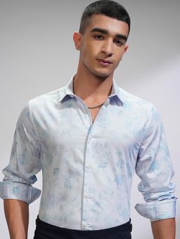 LOCOMOTIVE - Premium Men Multi-Color Premium Satin Printed Occasion Shirt