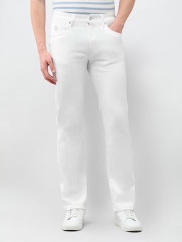 U.S. Polo Assn. Denim Co. - Men Harold Slim Straight Fit White Jeans
