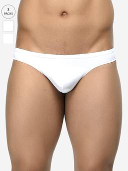 BASIICS by La Intimo - Multi-Color Men's Low Waist Semi Seamless Thong - (Pack of 3)