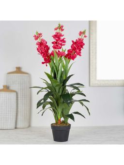 HomeTown - Ilana Artificial Cordate Potted Plant 90 cm In Pink Colour