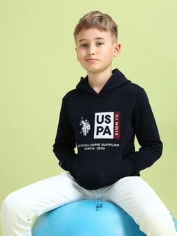 U.S. POLO ASSN. - Kids Blue Full Sleeves Hoodies