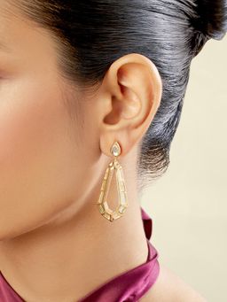 Isharya - White Arco Drop Earrings