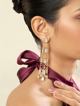 Isharya - White Vento Danglers Earnings