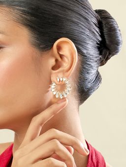 Isharya - White Aurora Stud Earrings