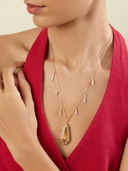 Isharya - White Jardim Mirror Necklace