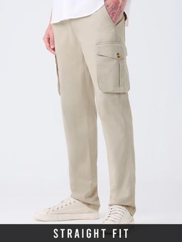 The Souled Store - Beige Men Cargo