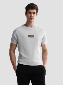 U.S. POLO ASSN. - Grey Polyester Solid/Plain Crew Neck T-Shirt