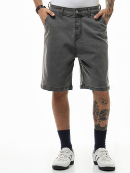 Bewakoof - Mens Grey Super Loose Fit Shorts
