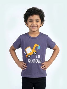 Nite Flite - Lil Builder Graphic Kids Cotton T-Shirt