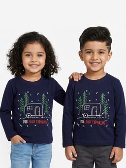 Nite Flite - Brb Busy Exploring Printed Kids Cotton T-Shirt