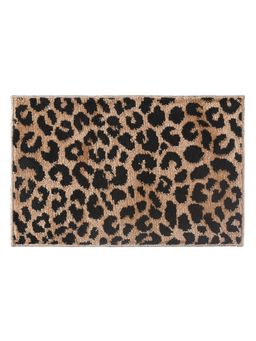 Saral Home - Leopard Door Mat Black
