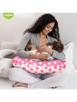 BAYBEE - Pink Feeding Pillow Full Body Support (18-24 Months)