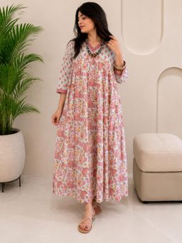 Maaesa - Multi-Color Floral Regular Dress