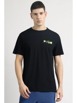 Reebok - Men Typography Black T Shirt