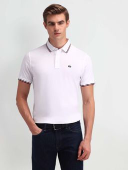 Arrow Sports - Men Pure Cotton Solid Polo Shirt
