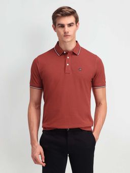Arrow Sports - Men Solid Regular Fit Polo Shirt