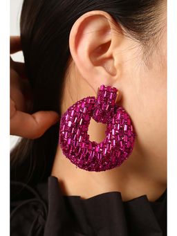 MINJI AND CO. - Gold Tone Blingy Boo Earrings With Elegant Design