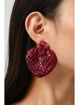 MINJI AND CO. - Gold Tone Glow Love Earrings With Elegant Design