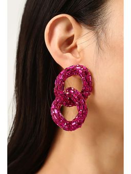 MINJI AND CO. - Gold Tone Infinity Grace Earrings With Elegant Design