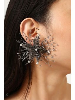 MINJI AND CO. - Gold Tone The Imperial Star Earrings With Elegant Design