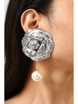 MINJI AND CO. - Gold Tone Cosmic Halo Earrings With Elegant Design