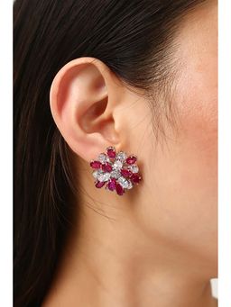 MINJI AND CO. - Gold Tone Flora Grace Earrings With Elegant Design