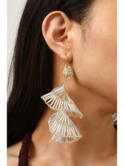 MINJI AND CO. - Gold Tone Valora Earrings With Elegant Design