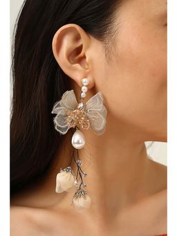 MINJI AND CO. - Gold Tone Regal Muse Earrings With Elegant Design