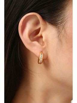 MINJI AND CO. - Gold Tone Sovereign Hoops With Elegant Design