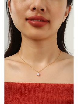 MINJI AND CO. - Gold Tone Necklace with Elegant Crystal Design