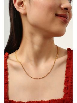 MINJI AND CO. - Gold Tone Statement Chain With Sleek Finish